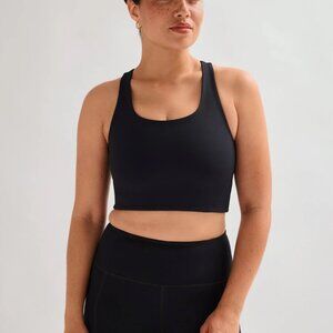 girlfriend collective Black Paloma Racerback Bra